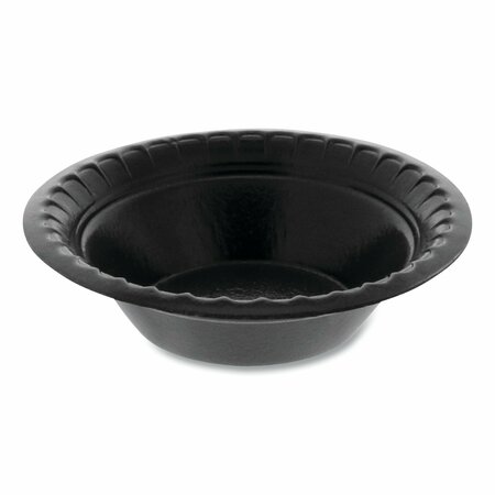 PACTIV EVERGREEN Placesetter Deluxe Laminated Foam Dinnerware, Bowl, 4 oz, Black, 1250PK YTKB00040000